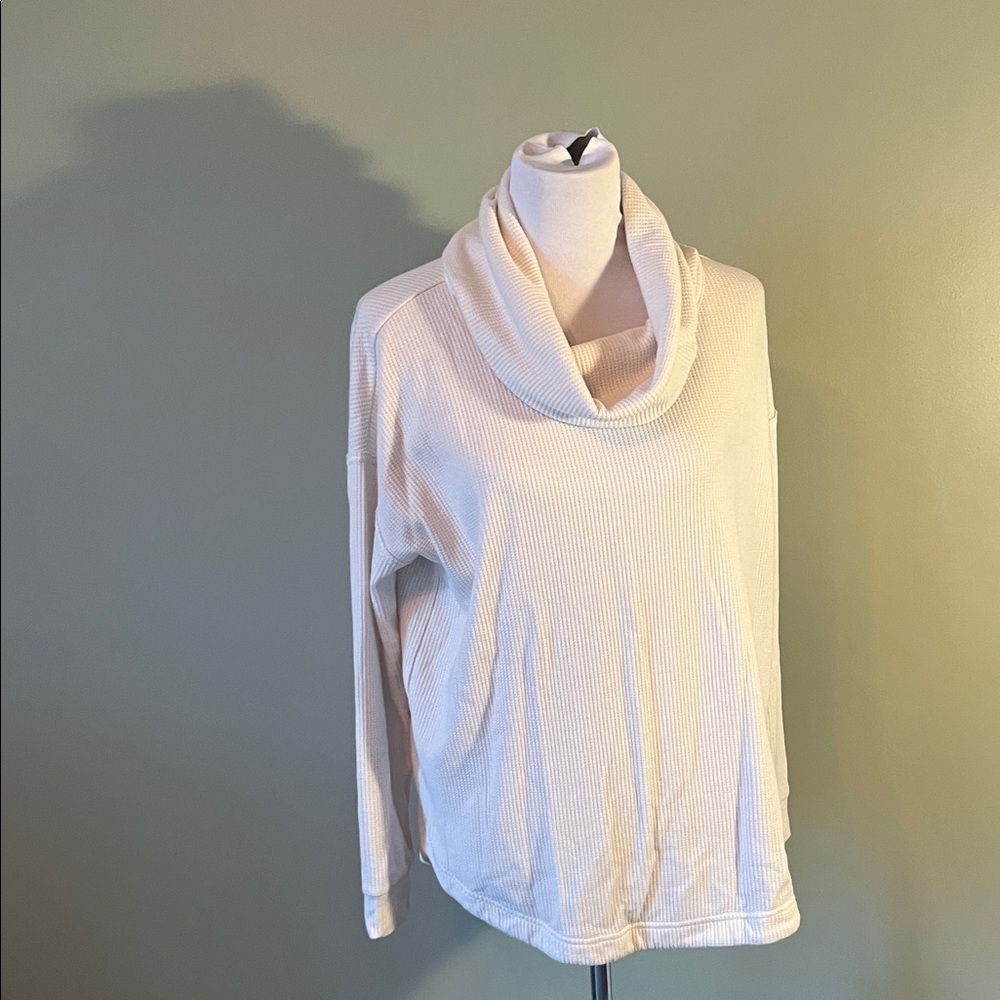 Lou & Grey Cream Cowl Neck Sweater